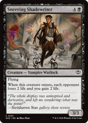 MTG-SOS-101 Sneering Shadewriter