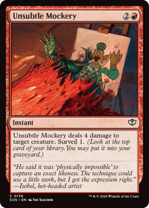 MTG-SOS-136 Unsubtle Mockery