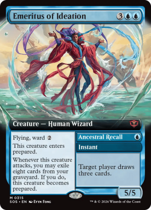 MTG-SOS-315 Emeritus of Ideation // Ancestral Recall