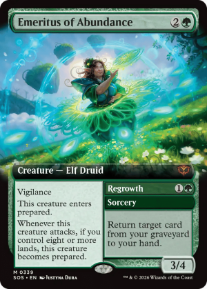 MTG-SOS-339 Emeritus of Abundance // Regrowth