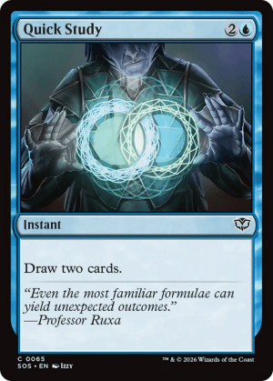 MTG-SOS-65 Quick Study